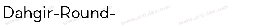 Dahgir-Round字体转换