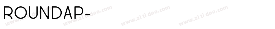 ROUNDAP字体转换