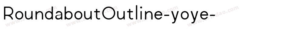RoundaboutOutline-yoye字体转换