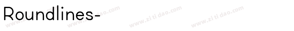 Roundlines字体转换