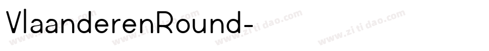 VlaanderenRound字体转换