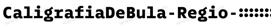 CaligrafiaDeBula-Regio字体转换