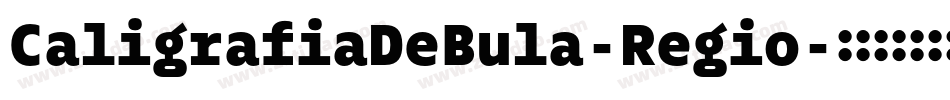 CaligrafiaDeBula-Regio字体转换