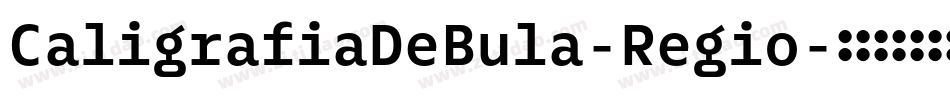 CaligrafiaDeBula-Regio字体转换