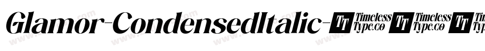 Glamor-CondensedItalic字体转换