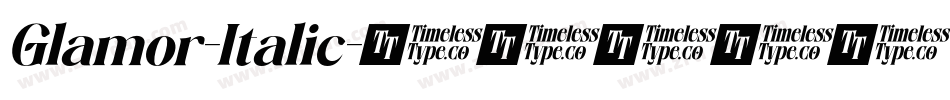 Glamor-Italic字体转换