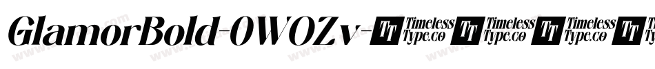 GlamorBold-0WOZv字体转换