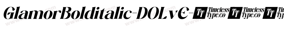 GlamorBolditalic-DOLvE字体转换