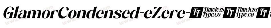 GlamorCondensed-eZere字体转换