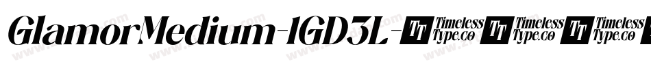 GlamorMedium-1GD3L字体转换