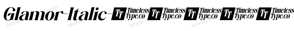 Glamor-Italic字体转换