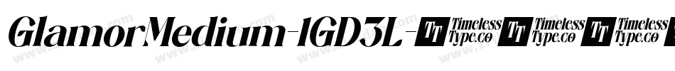 GlamorMedium-1GD3L字体转换