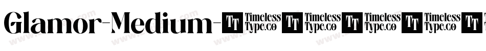 Glamor-Medium字体转换