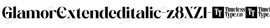 GlamorExtendeditalic-z8XZ1字体转换