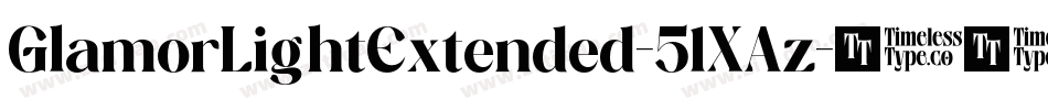 GlamorLightExtended-51XAz字体转换