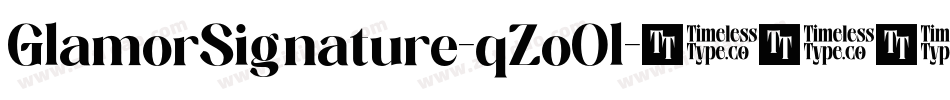 GlamorSignature-qZoOl字体转换