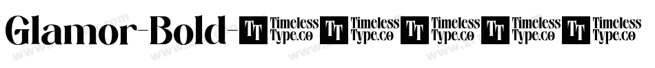 Glamor-Bold字体转换