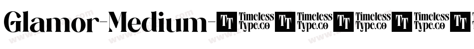 Glamor-Medium字体转换