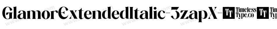 GlamorExtendedItalic-3zapX字体转换