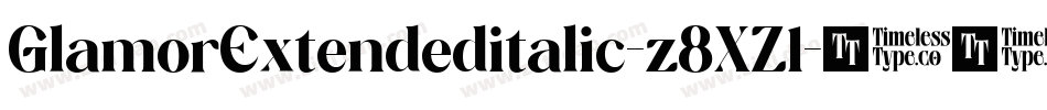 GlamorExtendeditalic-z8XZ1字体转换