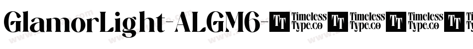 GlamorLight-ALGM6字体转换