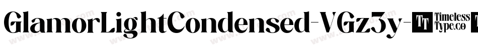 GlamorLightCondensed-VGz3y字体转换
