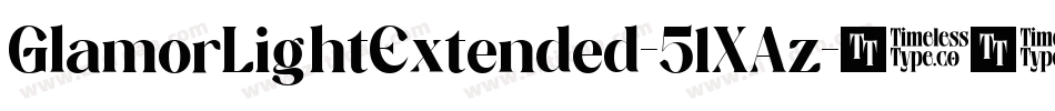 GlamorLightExtended-51XAz字体转换