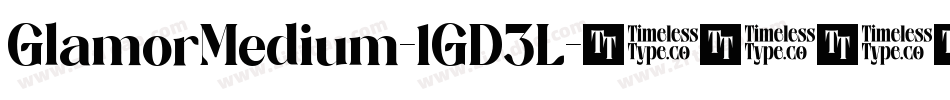GlamorMedium-1GD3L字体转换