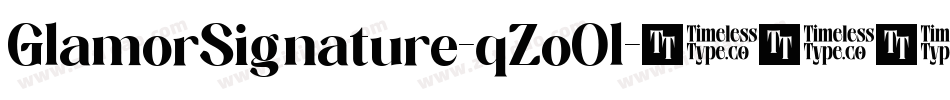 GlamorSignature-qZoOl字体转换