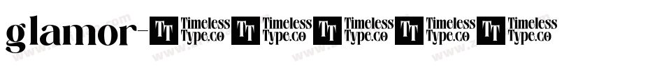 glamor字体转换