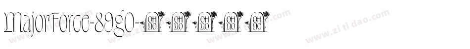 MajorForce-89g0字体转换