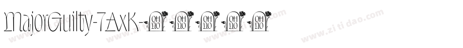 MajorGuilty-7AxK字体转换