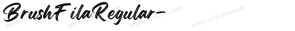 BrushFilaRegular字体转换