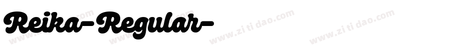 Reika-Regular字体转换