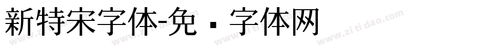 新特宋字体字体转换