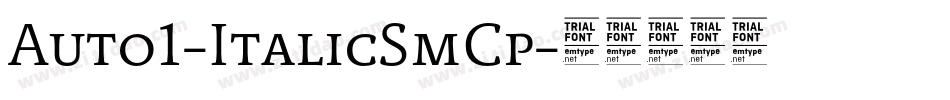 Auto1-ItalicSmCp字体转换 Auto1-ItalicSmCp字体转换