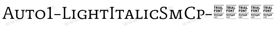 Auto1-LightItalicSmCp字体转换 Auto1-LightItalicSmCp字体转换
