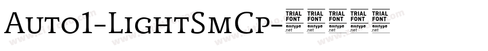 Auto1-LightSmCp字体转换