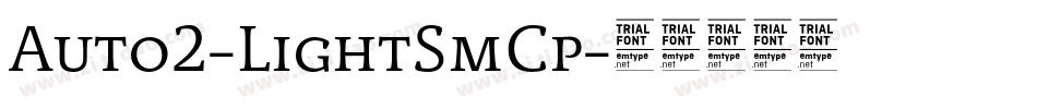 Auto2-LightSmCp字体转换