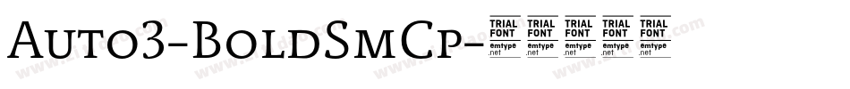 Auto3-BoldSmCp字体转换