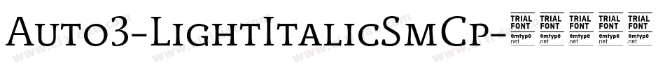 Auto3-LightItalicSmCp字体转换 Auto3-LightItalicSmCp字体转换