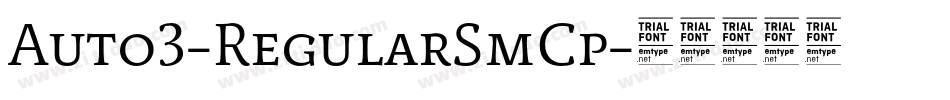 Auto3-RegularSmCp字体转换