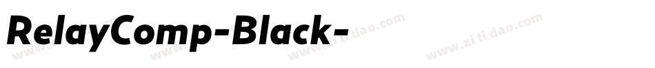 RelayComp-Black字体转换
