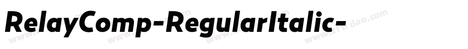RelayComp-RegularItalic字体转换