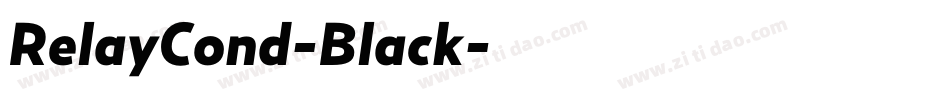 RelayCond-Black字体转换