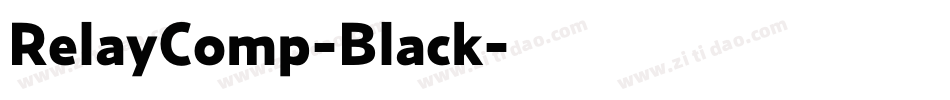 RelayComp-Black字体转换