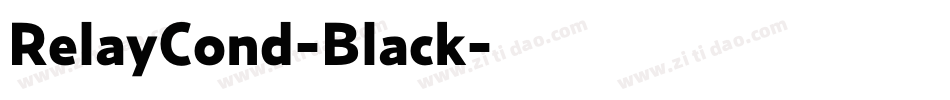 RelayCond-Black字体转换