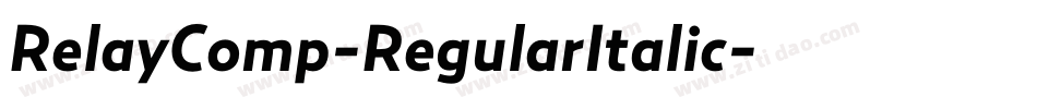 RelayComp-RegularItalic字体转换