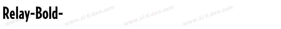 Relay-Bold字体转换