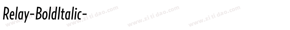 Relay-BoldItalic字体转换 Relay-BoldItalic字体转换